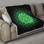Anahata Chakra Spiritual Print Quilt