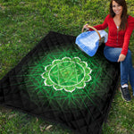 Anahata Chakra Spiritual Print Quilt