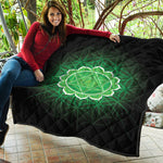 Anahata Chakra Spiritual Print Quilt