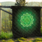 Anahata Chakra Spiritual Print Quilt