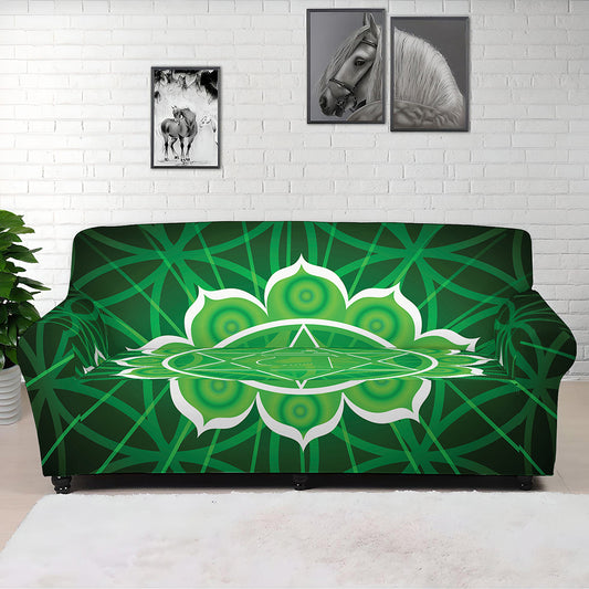 Anahata Chakra Spiritual Print Sofa Cover