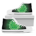 Anahata Chakra Spiritual Print White High Top Sneakers