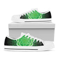 Anahata Chakra Spiritual Print White Low Top Sneakers