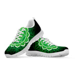Anahata Chakra Spiritual Print White Sneakers