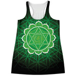 Anahata Chakra Spiritual Print Women's Racerback Tank Top