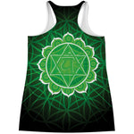 Anahata Chakra Spiritual Print Women's Racerback Tank Top