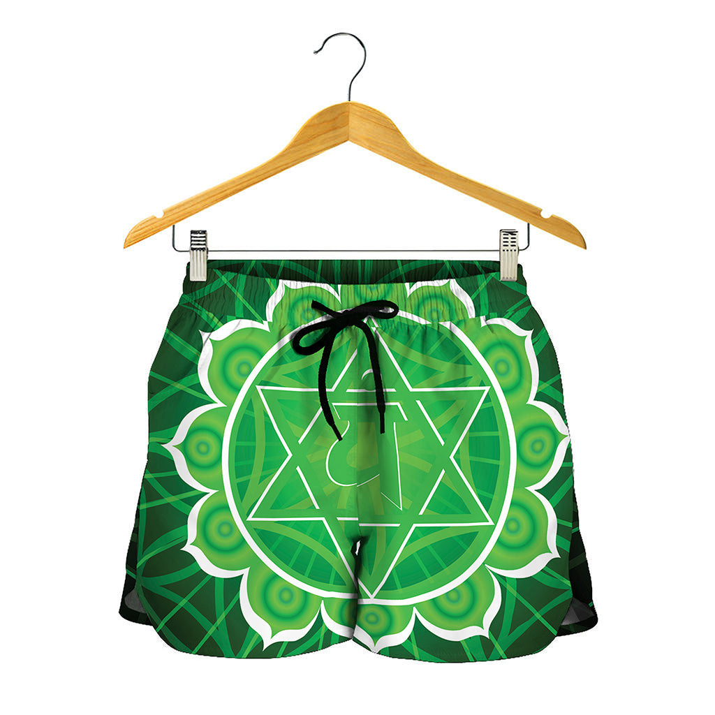 Anahata Chakra Spiritual Print Women's Shorts