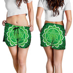 Anahata Chakra Spiritual Print Women's Shorts