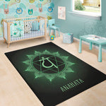 Anahata Chakra Symbol Print Area Rug