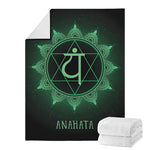 Anahata Chakra Symbol Print Blanket