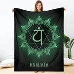 Anahata Chakra Symbol Print Blanket