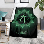 Anahata Chakra Symbol Print Blanket