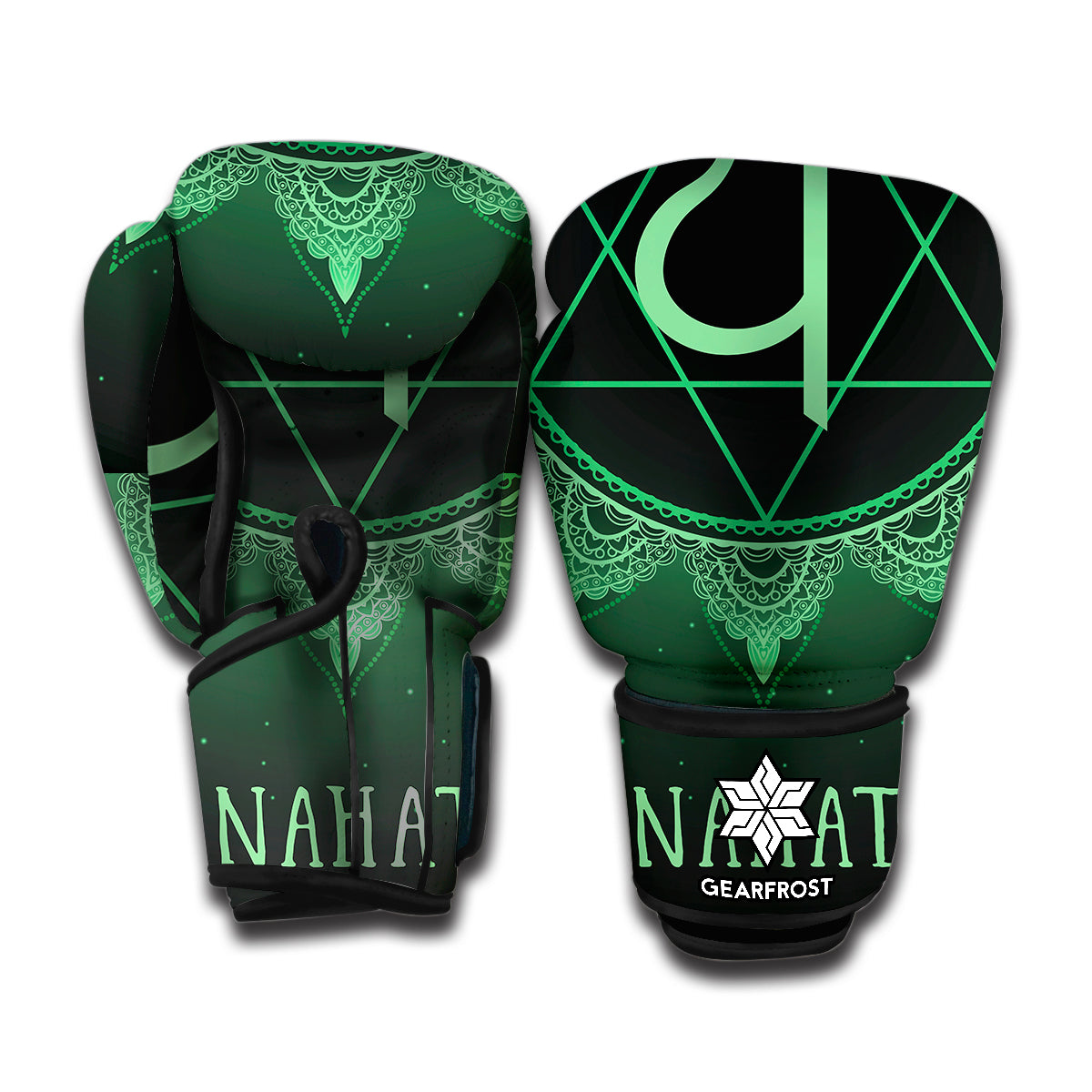 Anahata Chakra Symbol Print Boxing Gloves