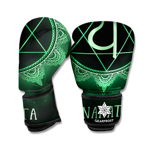 Anahata Chakra Symbol Print Boxing Gloves