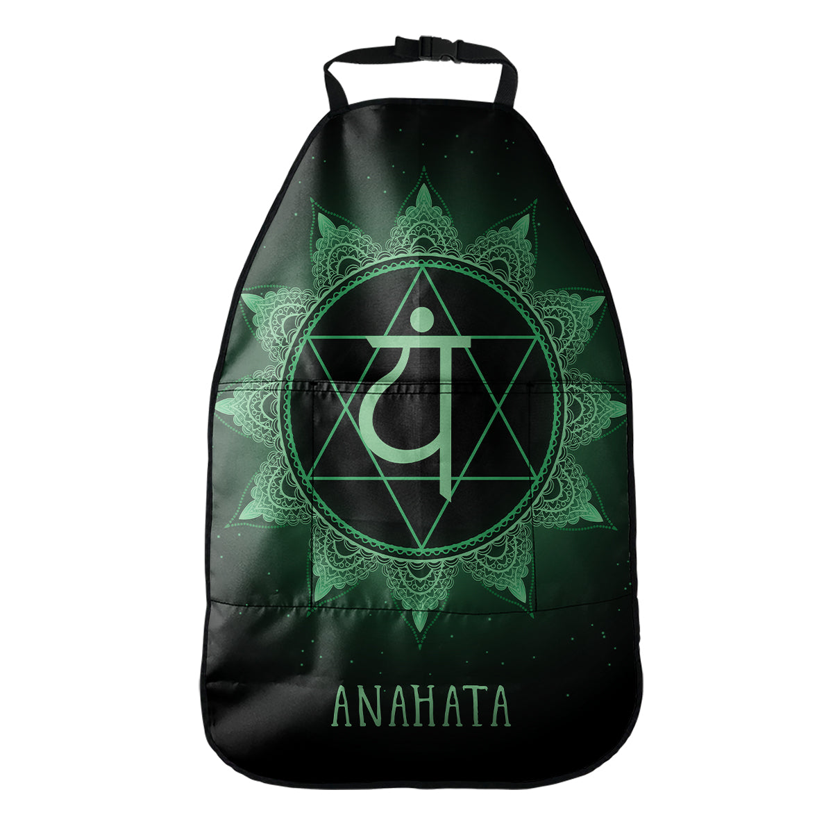 Anahata Chakra Symbol Print Car Seat Organizers