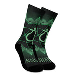 Anahata Chakra Symbol Print Crew Socks