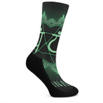 Anahata Chakra Symbol Print Crew Socks