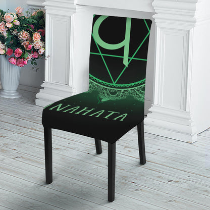 Anahata Chakra Symbol Print Dining Chair Slipcover