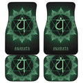 Anahata Chakra Symbol Print Front and Back Car Floor Mats