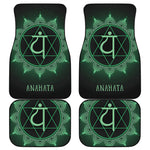 Anahata Chakra Symbol Print Front and Back Car Floor Mats