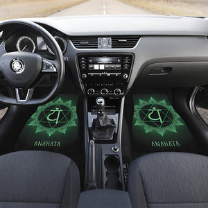 Anahata Chakra Symbol Print Front and Back Car Floor Mats