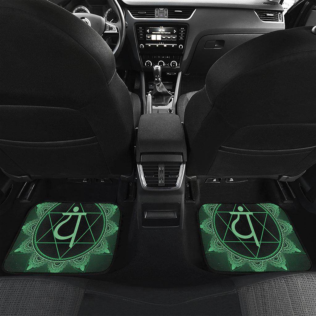 Anahata Chakra Symbol Print Front and Back Car Floor Mats