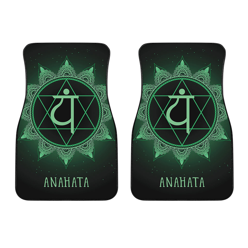 Anahata Chakra Symbol Print Front Car Floor Mats