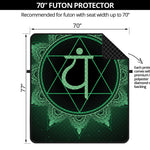 Anahata Chakra Symbol Print Futon Protector
