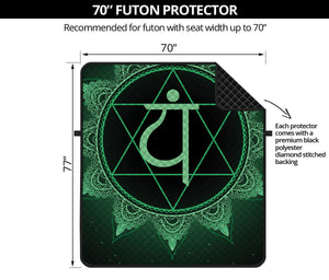 Anahata Chakra Symbol Print Futon Protector