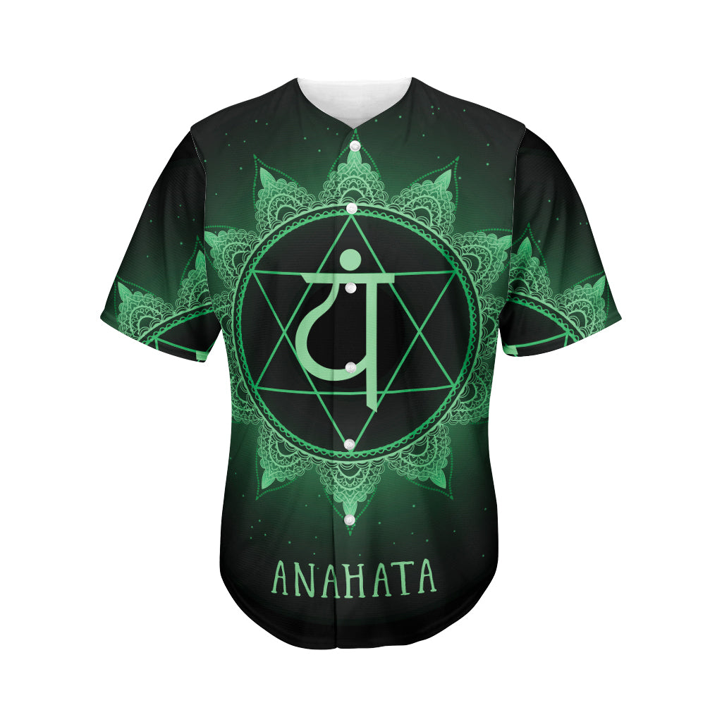 Anahata Chakra Symbol Print Men's Baseball Jersey