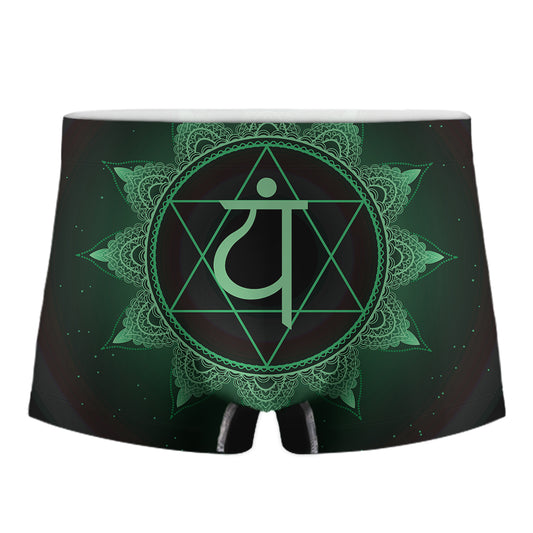 Anahata Chakra Symbol Print Men's Boxer Briefs