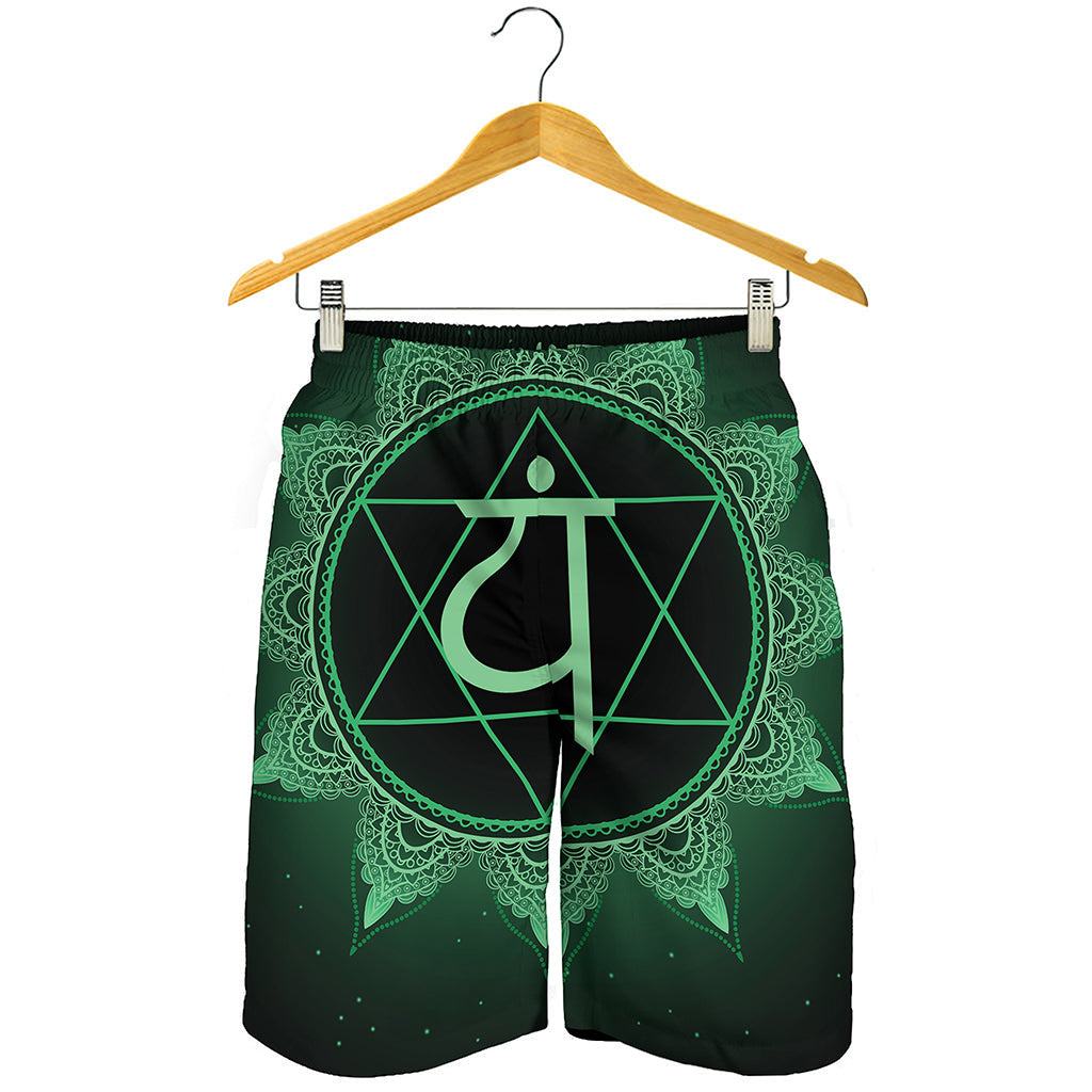 Anahata Chakra Symbol Print Men's Shorts
