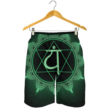 Anahata Chakra Symbol Print Men's Shorts
