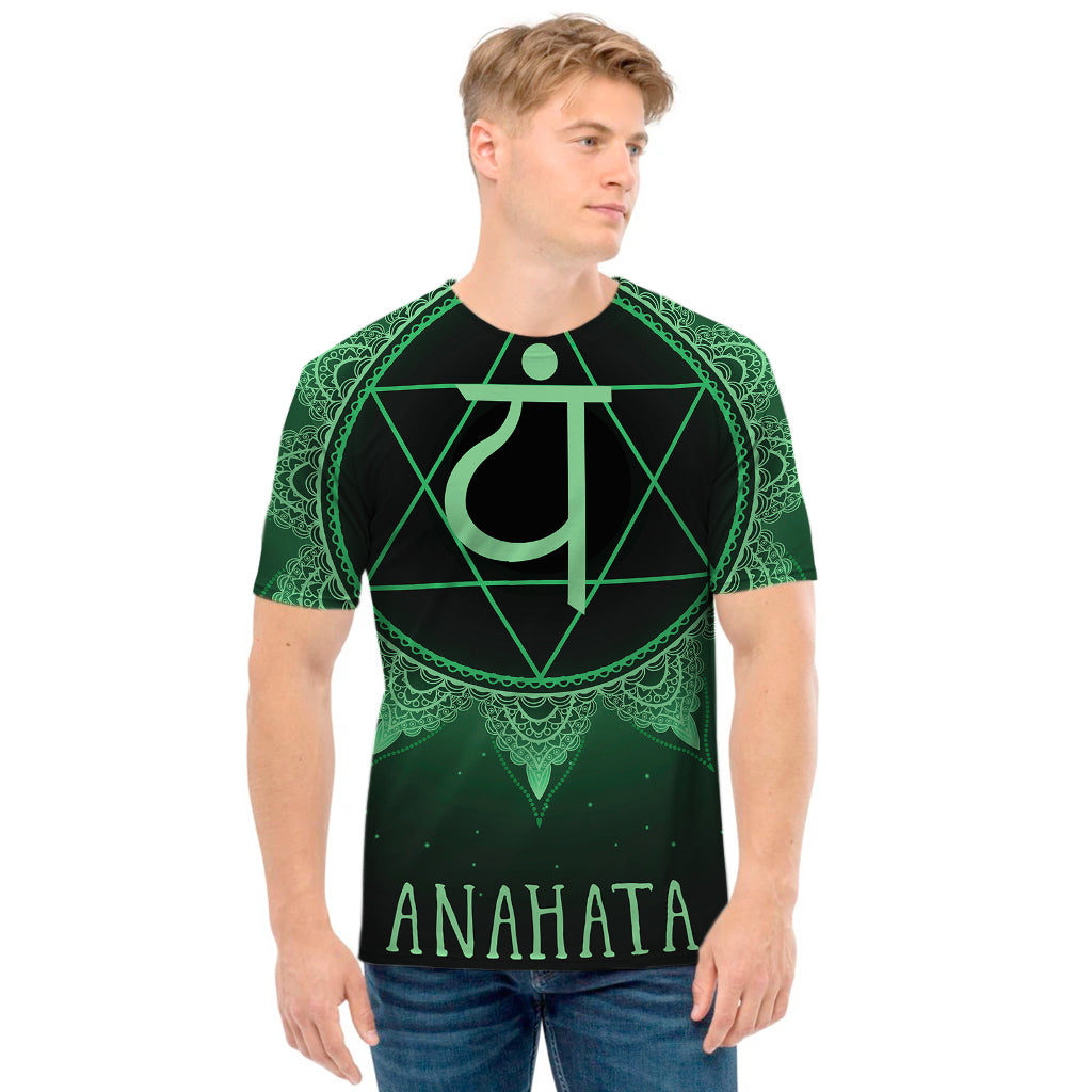 Anahata Chakra Symbol Print Men's T-Shirt