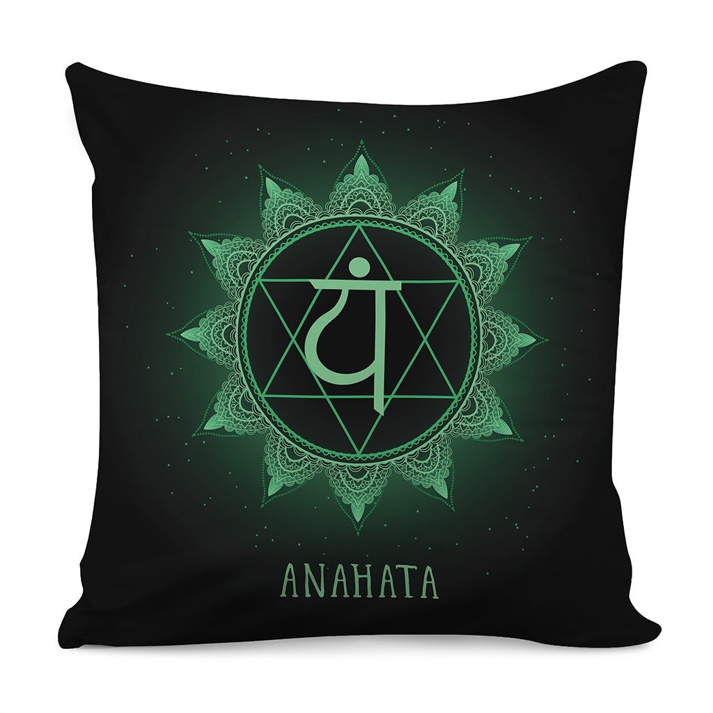 Anahata Chakra Symbol Print Pillow Cover