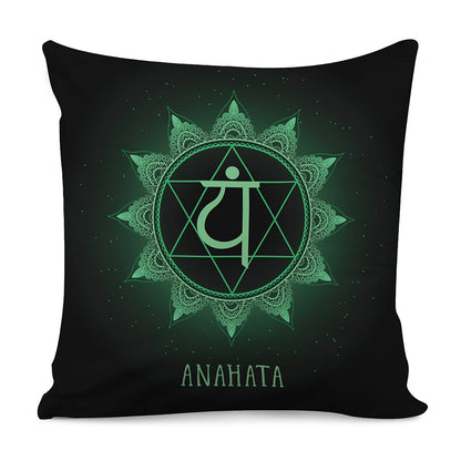 Anahata Chakra Symbol Print Pillow Cover