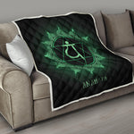 Anahata Chakra Symbol Print Quilt