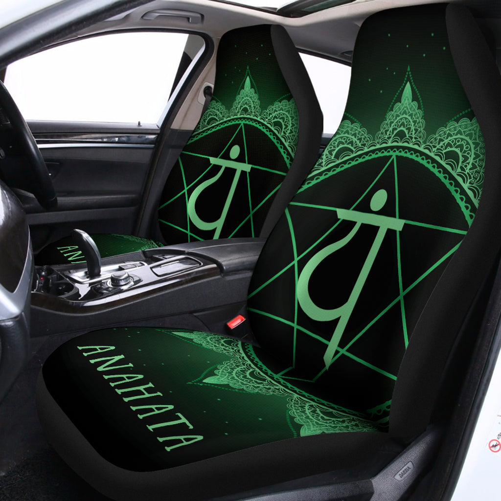 Anahata Chakra Symbol Print Universal Fit Car Seat Covers