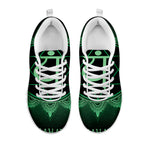 Anahata Chakra Symbol Print White Sneakers