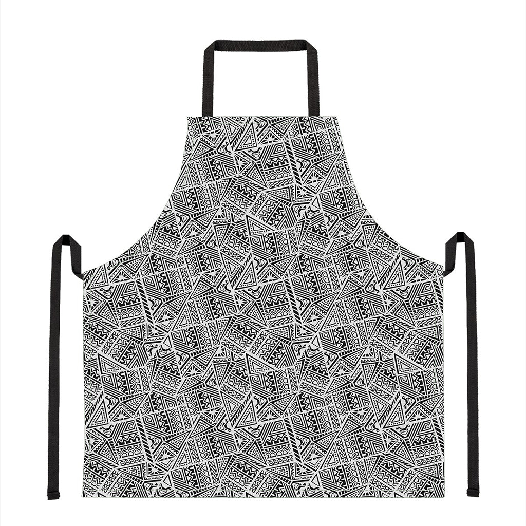 Ancient Aztec Tribal Pattern Print Apron