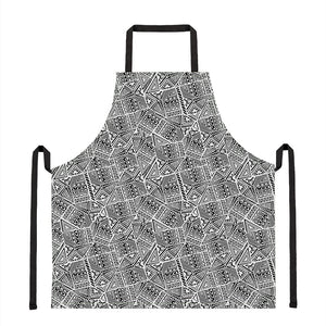 Ancient Aztec Tribal Pattern Print Apron