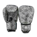 Ancient Aztec Tribal Pattern Print Boxing Gloves
