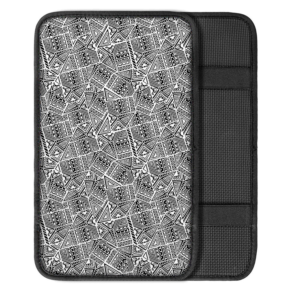 Ancient Aztec Tribal Pattern Print Car Center Console Cover