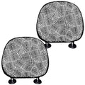 Ancient Aztec Tribal Pattern Print Car Headrest Covers