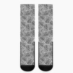 Ancient Aztec Tribal Pattern Print Crew Socks