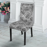 Ancient Aztec Tribal Pattern Print Dining Chair Slipcover