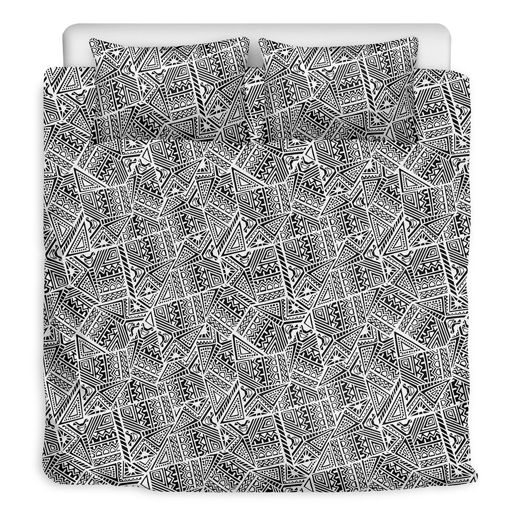 Ancient Aztec Tribal Pattern Print Duvet Cover Bedding Set