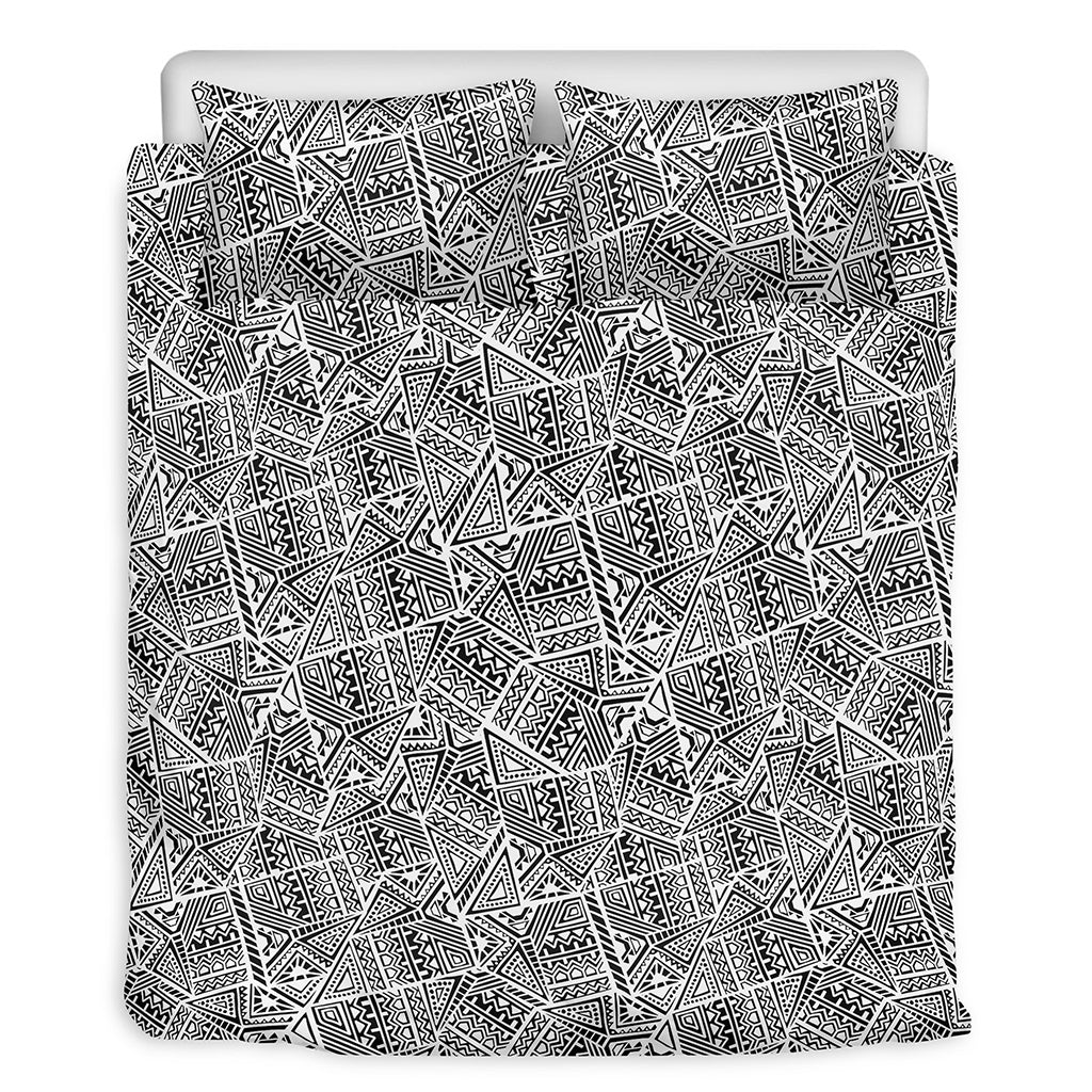 Ancient Aztec Tribal Pattern Print Duvet Cover Bedding Set