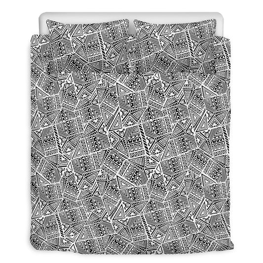 Ancient Aztec Tribal Pattern Print Duvet Cover Bedding Set