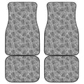 Ancient Aztec Tribal Pattern Print Front and Back Car Floor Mats